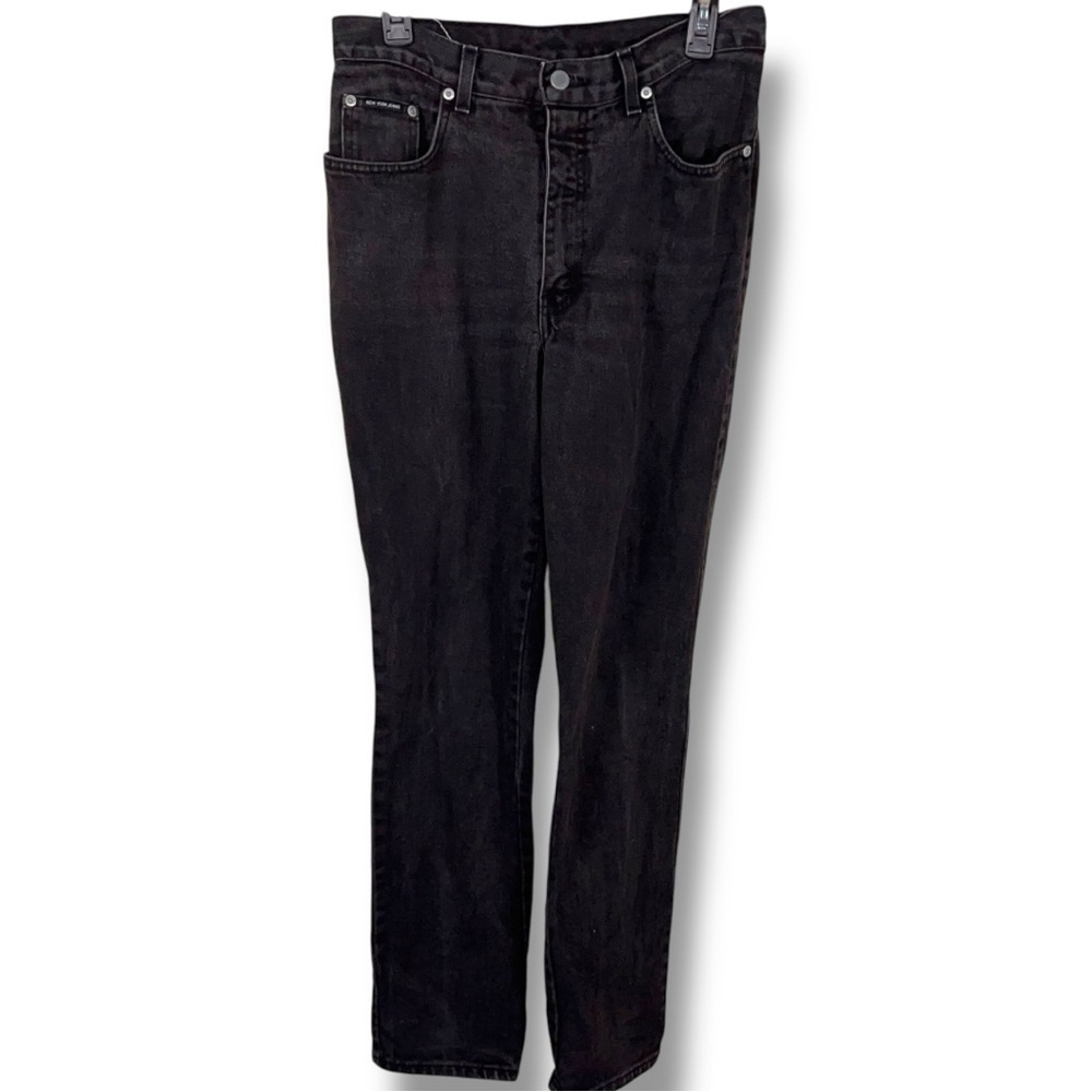 Vintage 90’s Era Size 10 New York Jeans Black Denim Straight Leg Classic